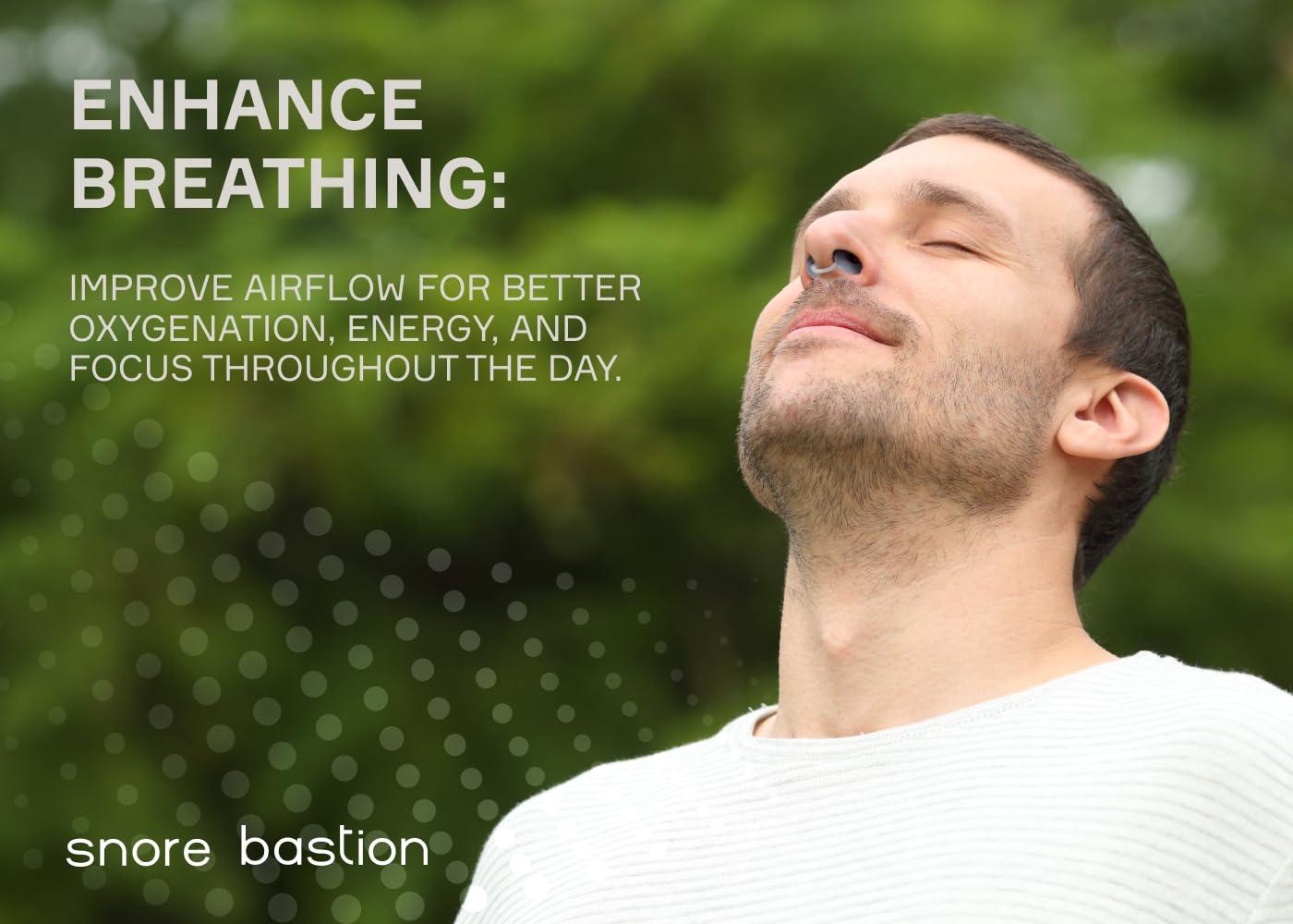 Snore Bastion Anti Snoring Devices by Snore Bastion - All ONE Size (L) Large - Nasal Dilator - Snoring Nose Vents - Snoring Solution - Medical Grade Silicone Snore Stopper - Stop Snoring