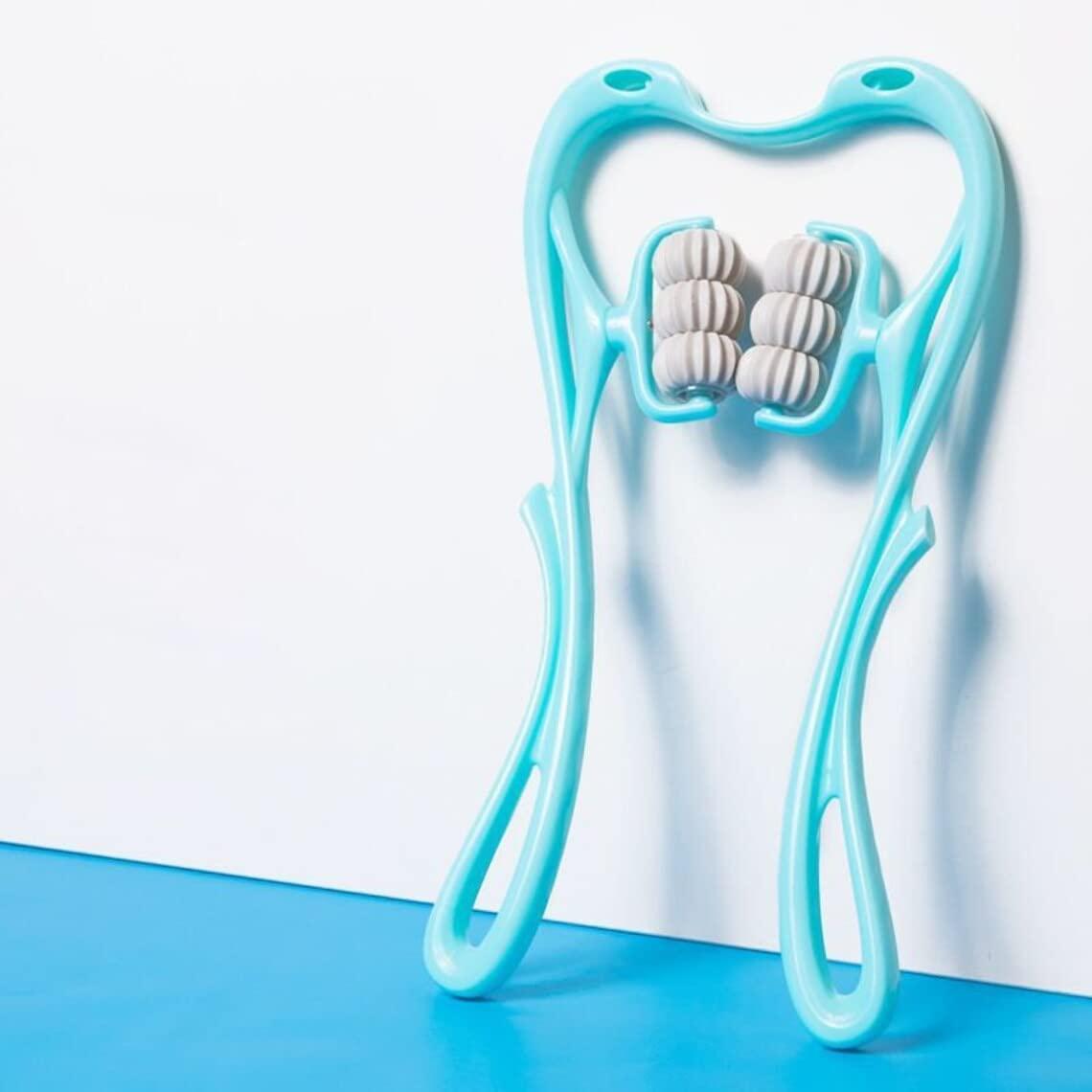 Mishrit Mishrit 6 Wheel Dual Pressure Point Cervical Neck Massager||Pinpoint Roller Neck Spine Massage Tool Relaxer Handheld Roller Therapy||Neck Acupoints 360° Adjustment(Multi Color)(Pack of 1 pcs).