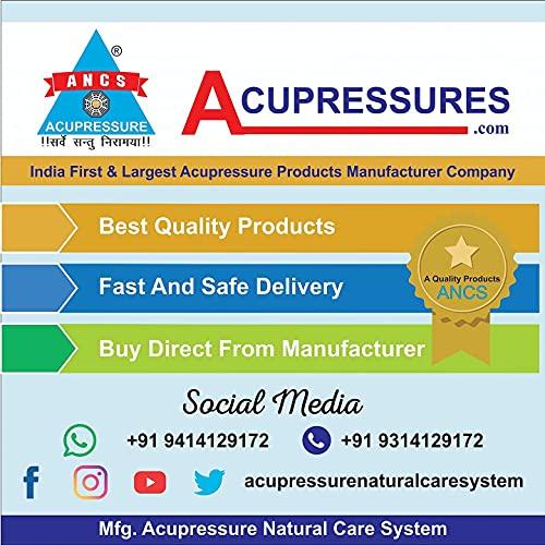 ANCS ANCS Acupressure Khadau Wooden Sandal Wooden Khadau paduka sandal Size-(9) pair