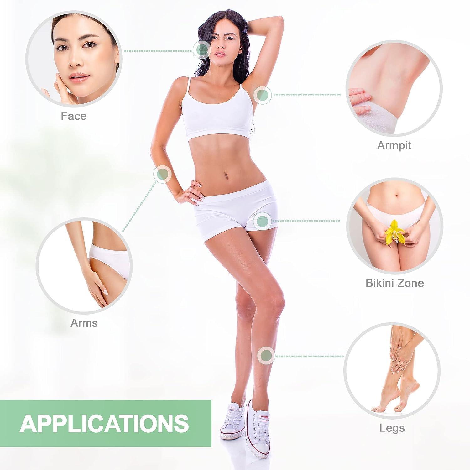 Generic Plain Waxing Strips - Without Wax For Leg-Women - Beige, 210 Gram pack of 112 strip