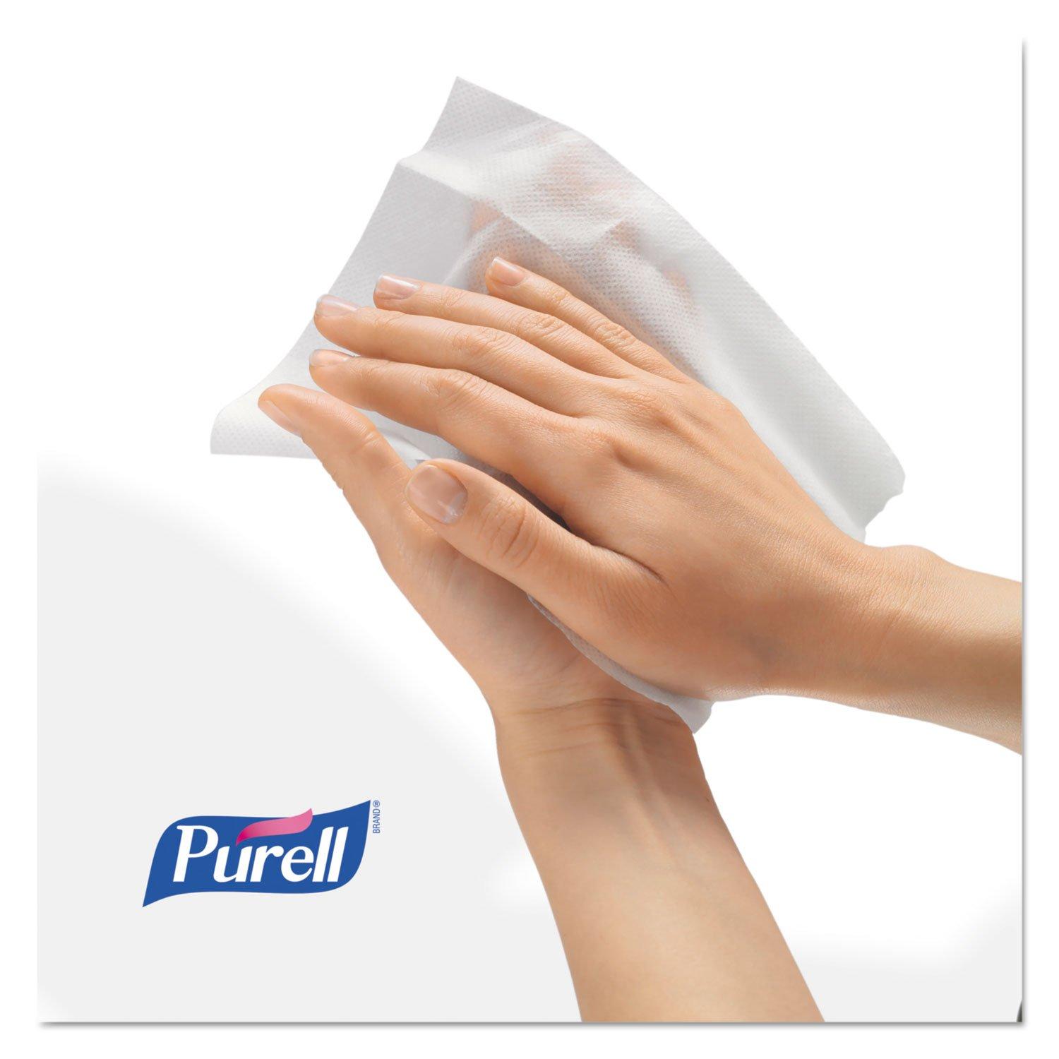 Purell Premoistened Sanitizing Hand Wipes, Towelettes Individually Wrapped, 100/box (Set of 11) by Gojo