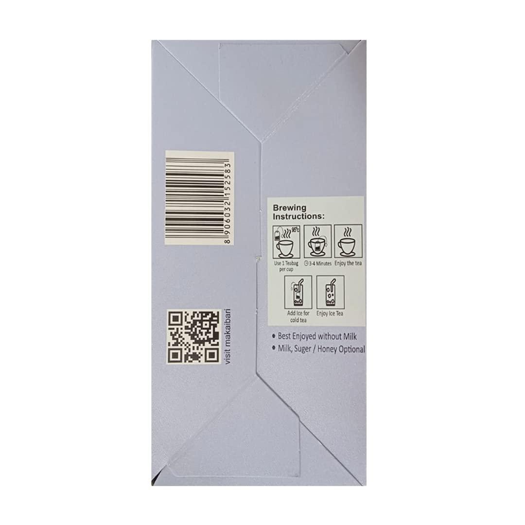 Makaibari Makaibari Smoky Mountain Teabags, Roasted Darjeeling Black Tea, 50 Pieces (25 TB x 2 Pack) | 100% Organic Darjeeling Long Leaf Tea | 50 Teabags