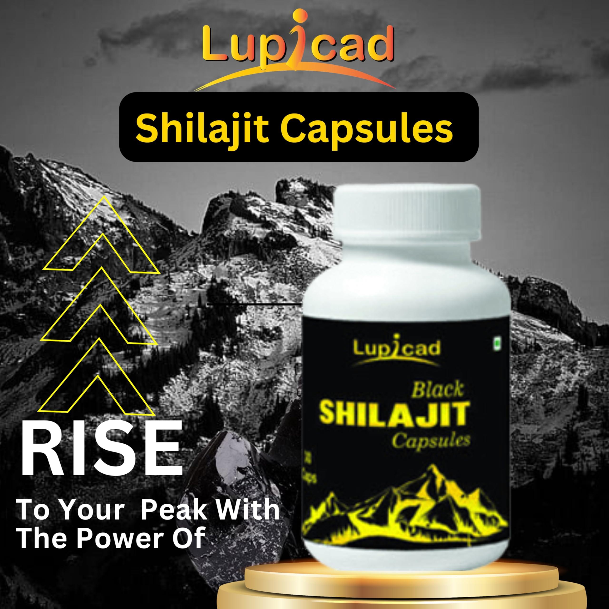 Lupicad Lupicad Black Shilajit Capsule For Energy & Stamina Booster (30-Caps)