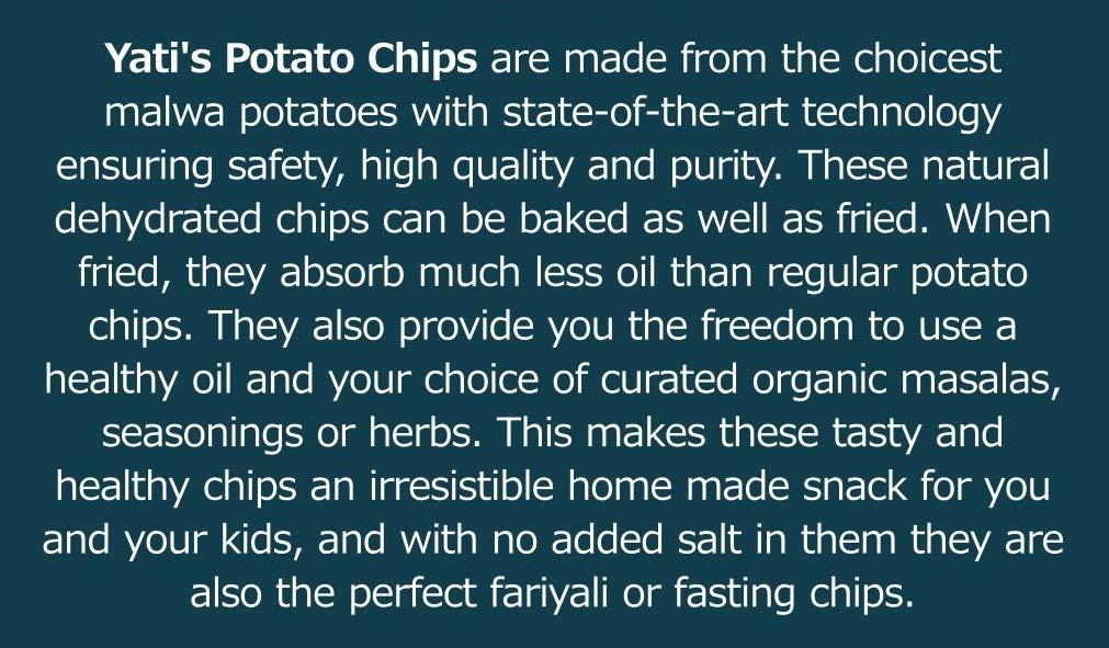 Yati's Yatis Dry Potato Sticks (Laccha/Sev), Ready to Fry or Bake Crispy & Crunchy Snack, No Preservatives, Perfect Tea-Time & Party Snack, Fully Falahari for Fasting - 300g (150g x 2)