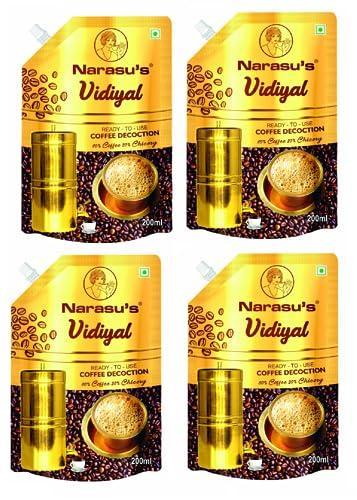 Narasus Narasus Filter Coffee Decoction,200 ml Pack of 4
