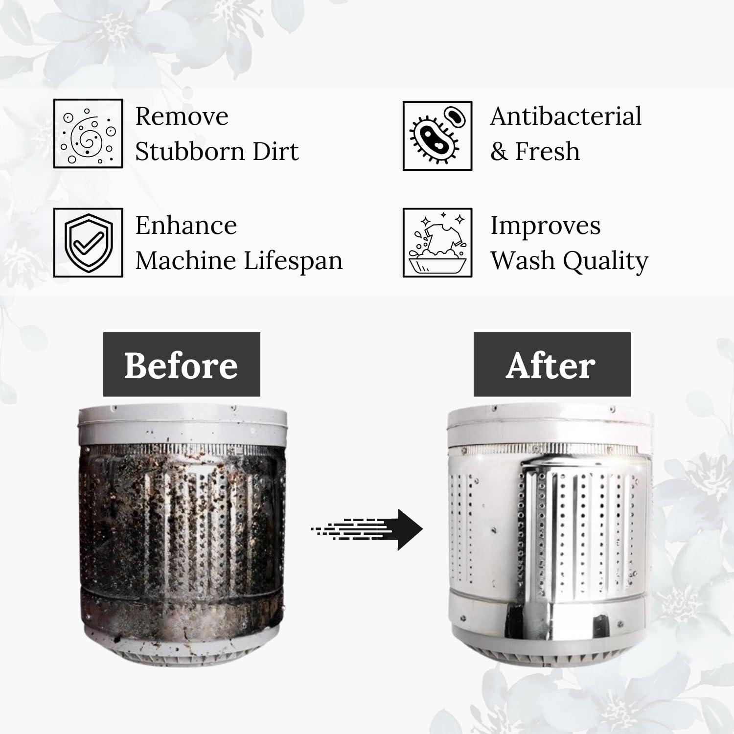 Atomic Atomic Washing Machine Cleaner Powder 150 gm to Clean Tub/Drum from Inside Top & Front Load Washer