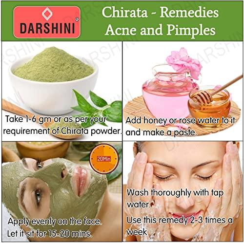 DARSHINI Darshini Chirayata Churn / Chirata / Chiraita / Bitterstick / Chirta Powder, Pack of 2, 200 gm X 2 = 400 gm