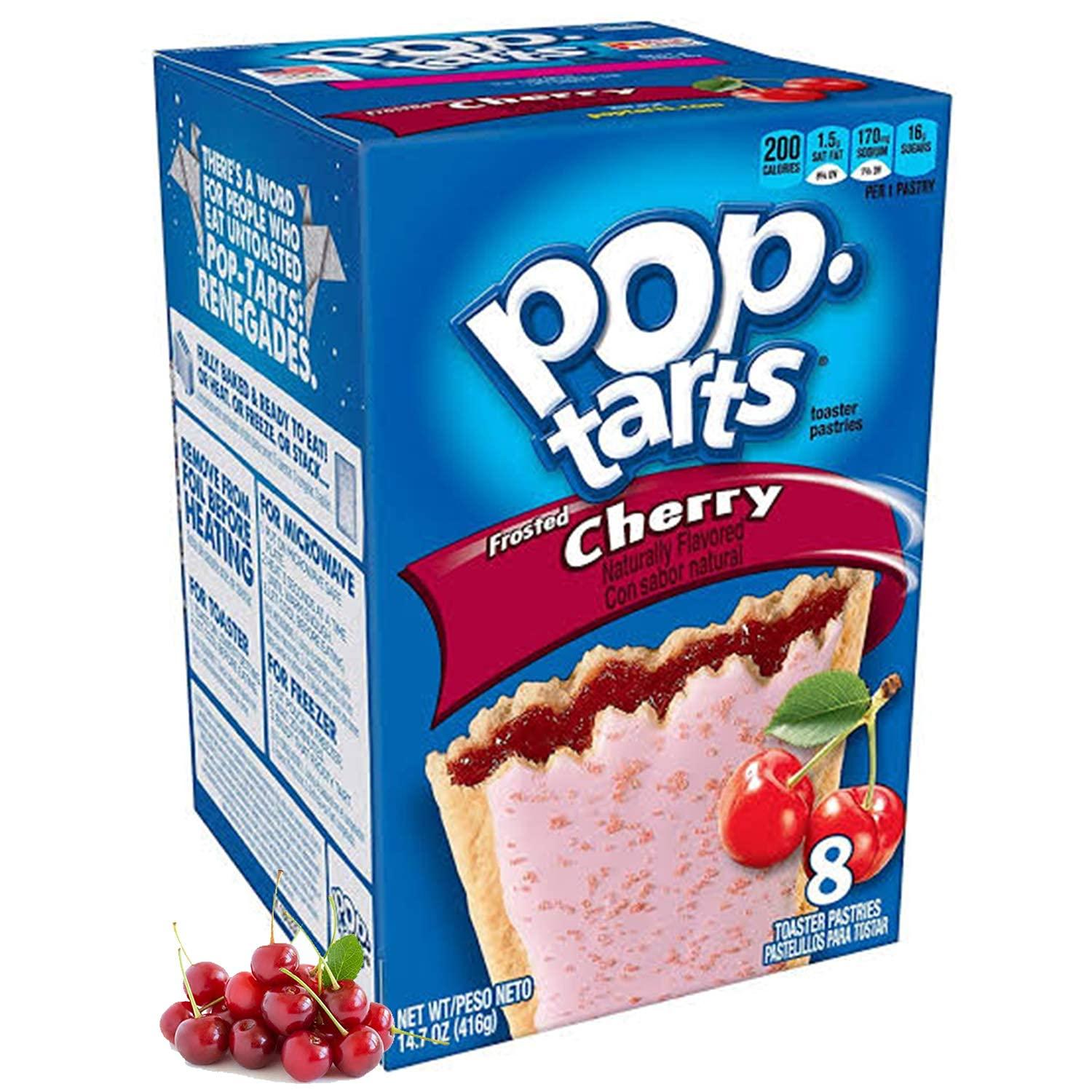 Pop Tarts Pop Tarts Frosted Cherry Pack of 2 Pouch, 2 x 416 g