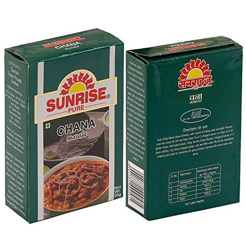 Sunrise Pure Sunrise Aloo Dum, Biryani Pulav, Chana, Chicken Curry, Machher Jhol, Meat, Paneer Butter, Pav Bhaji, Sabji, Sambhar, Shahi Garam All Type of Masala Each Pack 50gm (Pack of 11)