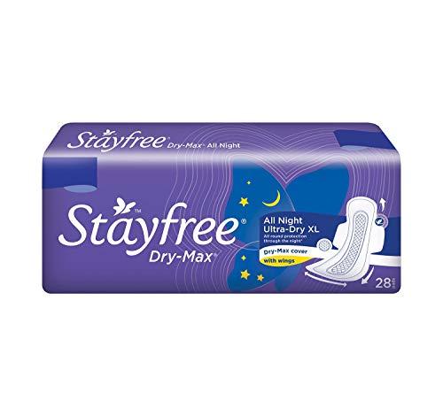 Stayfree Stayfree Secure XL Ultra Thin Sanitary napkins (40 Count) & Stayfree Dry Max All Night Sanitary napkins (28 Count)