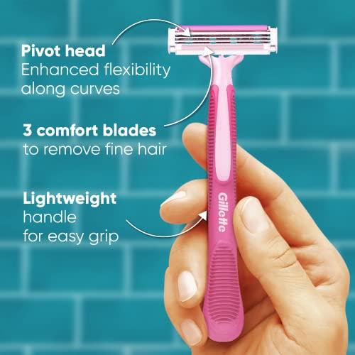 Gillette Venus Gillette Venus Simply Venus Pink Hair Removal for Women - 5 razors (Buy 4,Get 1 free) (Pack of 2)