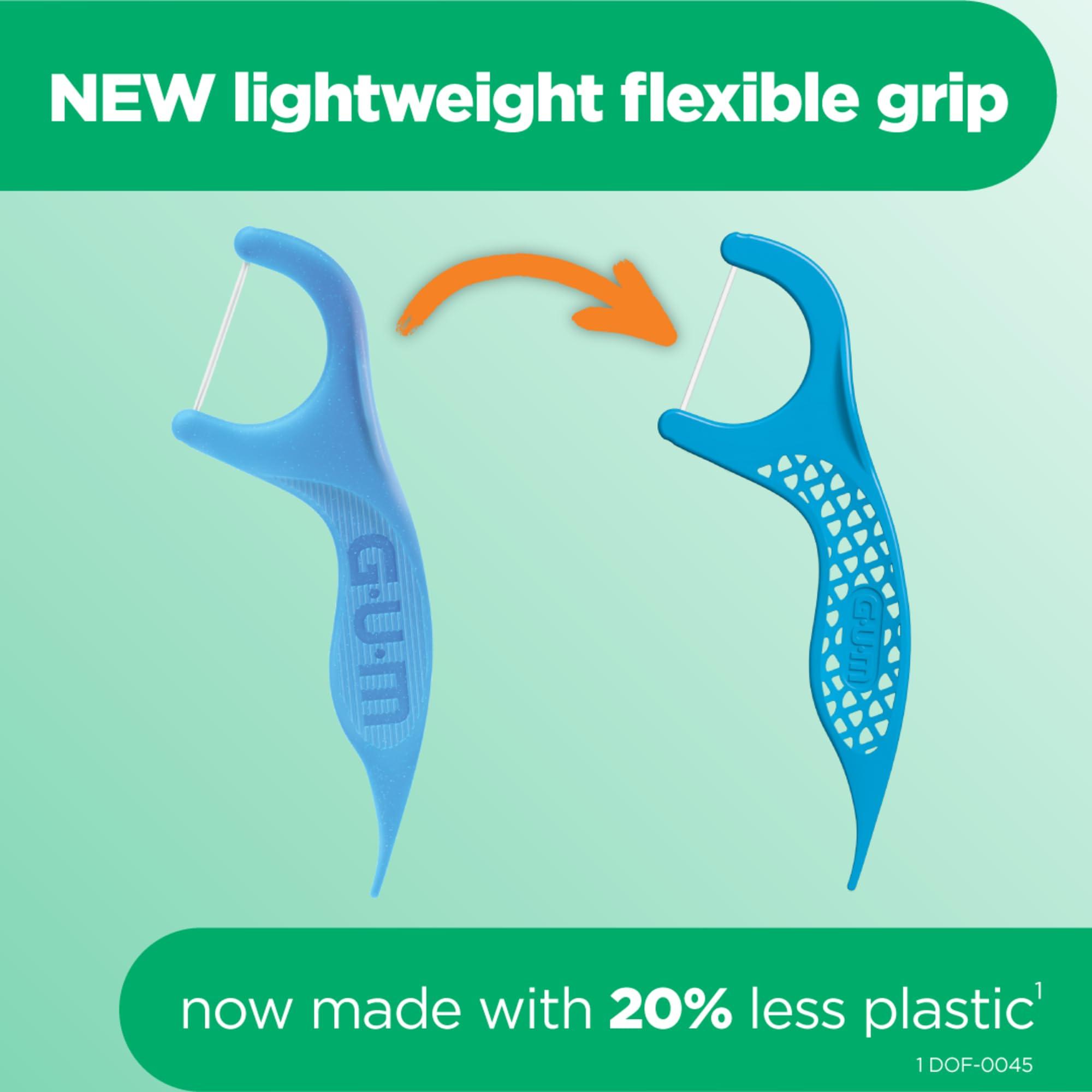 Gum Sunstar 888JC GUM Advanced Care Flossers, Fresh Mint, Vitamin E & Fluoride, 150 Count (packaging may vary)