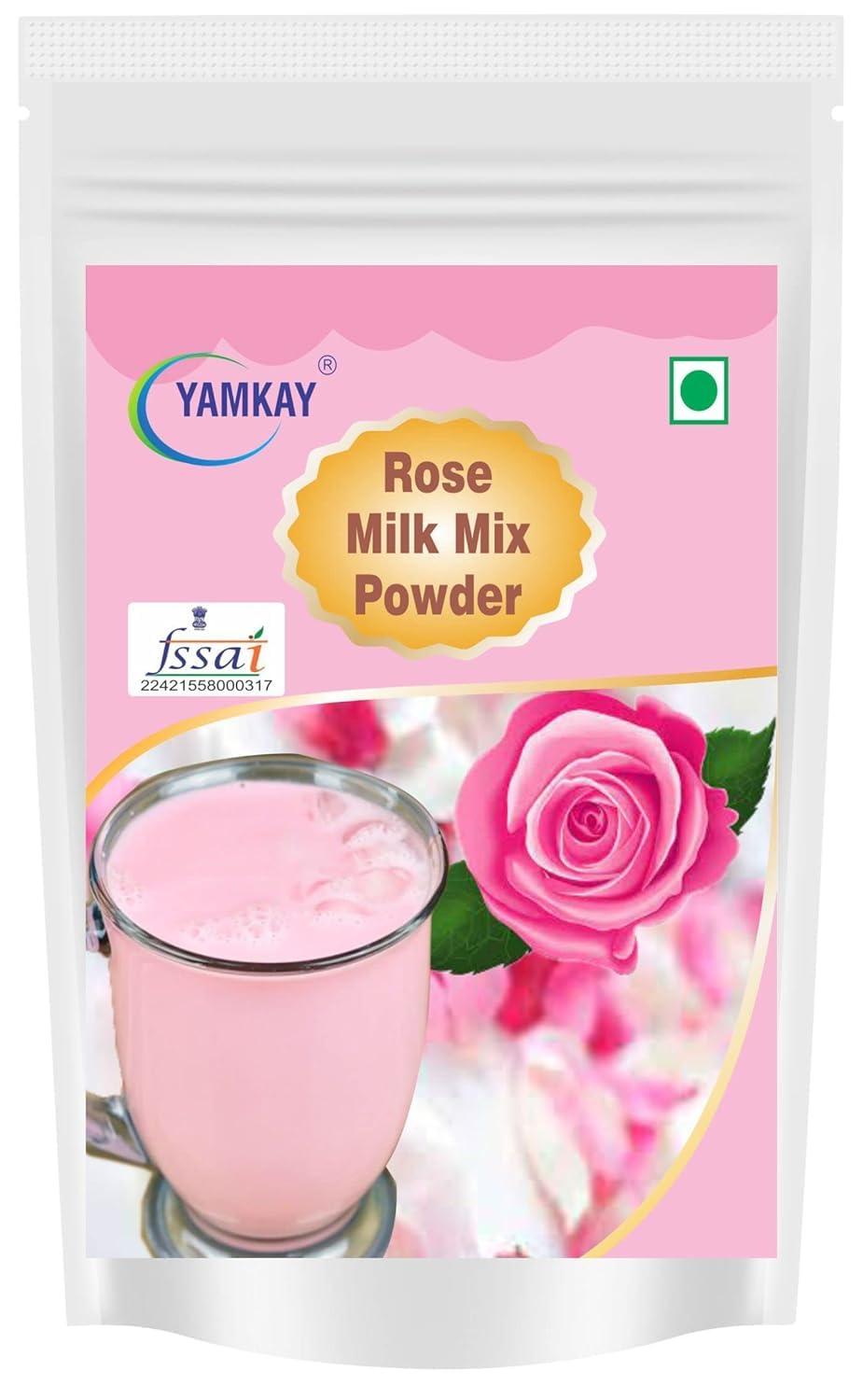 YAMKAY Yamkay Rose Milk Mix Powder Rose Flavored Milk Powder 200 GM