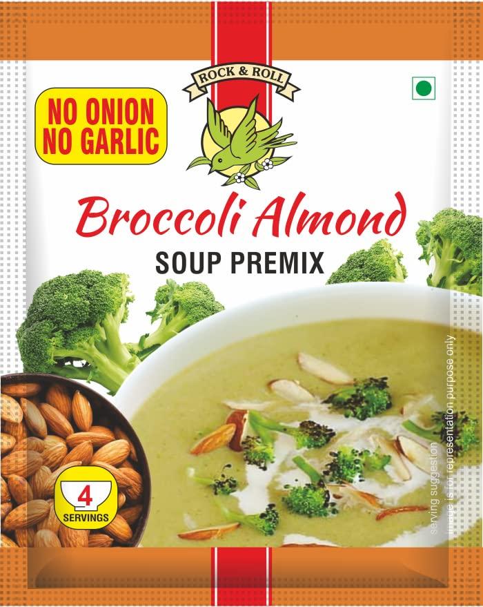 ROCK & ROLL JAIN BROCCOLI ALMOND SOUP PREMIX (PACK OF 5)