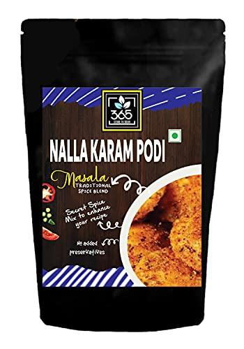 365 STORE TO DOOR 365 STORE TO DOOR Indian Spice – Nalla Karam Podi Masala, 250 gm. | Homemade Powdered | for Healthy Cooking | Ready to use | All Seasonings Spices | Pure & Hygiene | Spice Mix – Pack of 1