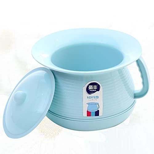 HEALLILY HEALLILY Potty Urinal Chamber Pot Bedpan Urinal Bottle Urine Pot Pee Bottle Urinal Bottle Urine Pots Urine Bucket Mobile Toilet for Kids Female Blue