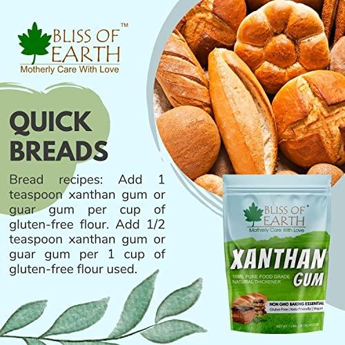 BLISS OF EARTH Bliss of Earth Xanthan Gum Powder 100% Pure Food Grade Natural Thickener Gluten Free, Keto Friendly, Vegan 453gm