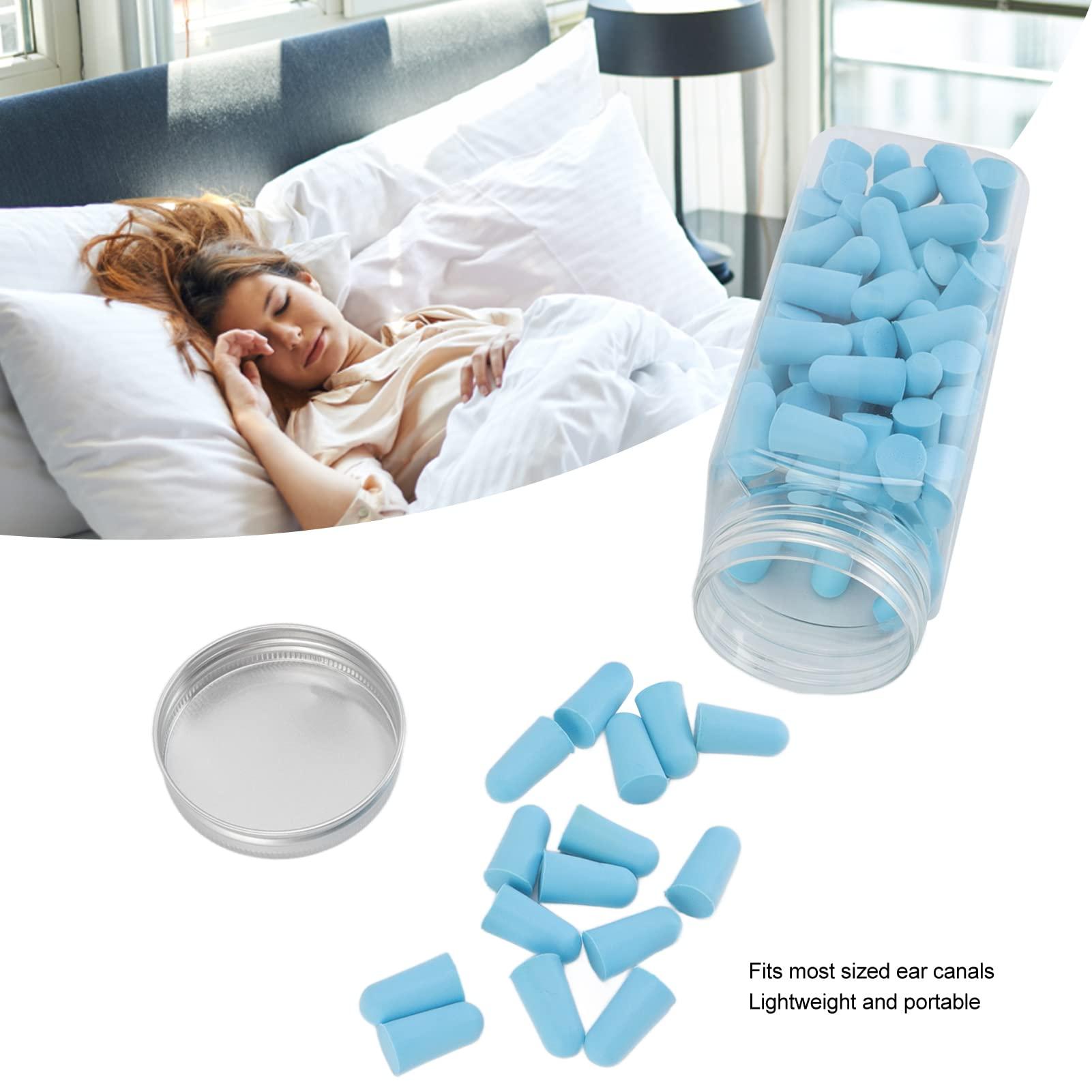 LOXE Ear Plugs, Comfortable Ear Plugs 120pcs Easy Wearing Lightweight Portable for Noisy Environments Blue
