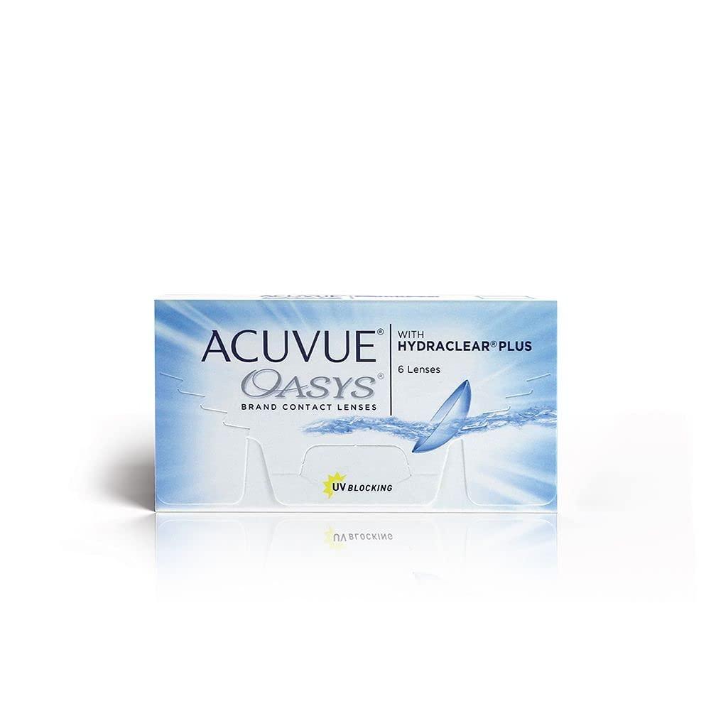 ACUVUE ACUVUE - Oasys with Hydraclear Plus - Two Week Reusable Contact Lenses (-7.5, Clear, Pack of 6 lenses) | From Johnson&Johnson