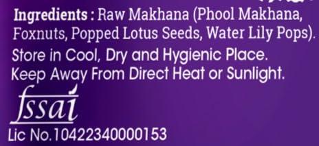 NUTSLEY START YOUR DAY WITH SUPERFOOD Nutsley Premium Mithila Makhana, Foxnuts - 100 gm (Pack Of 2)