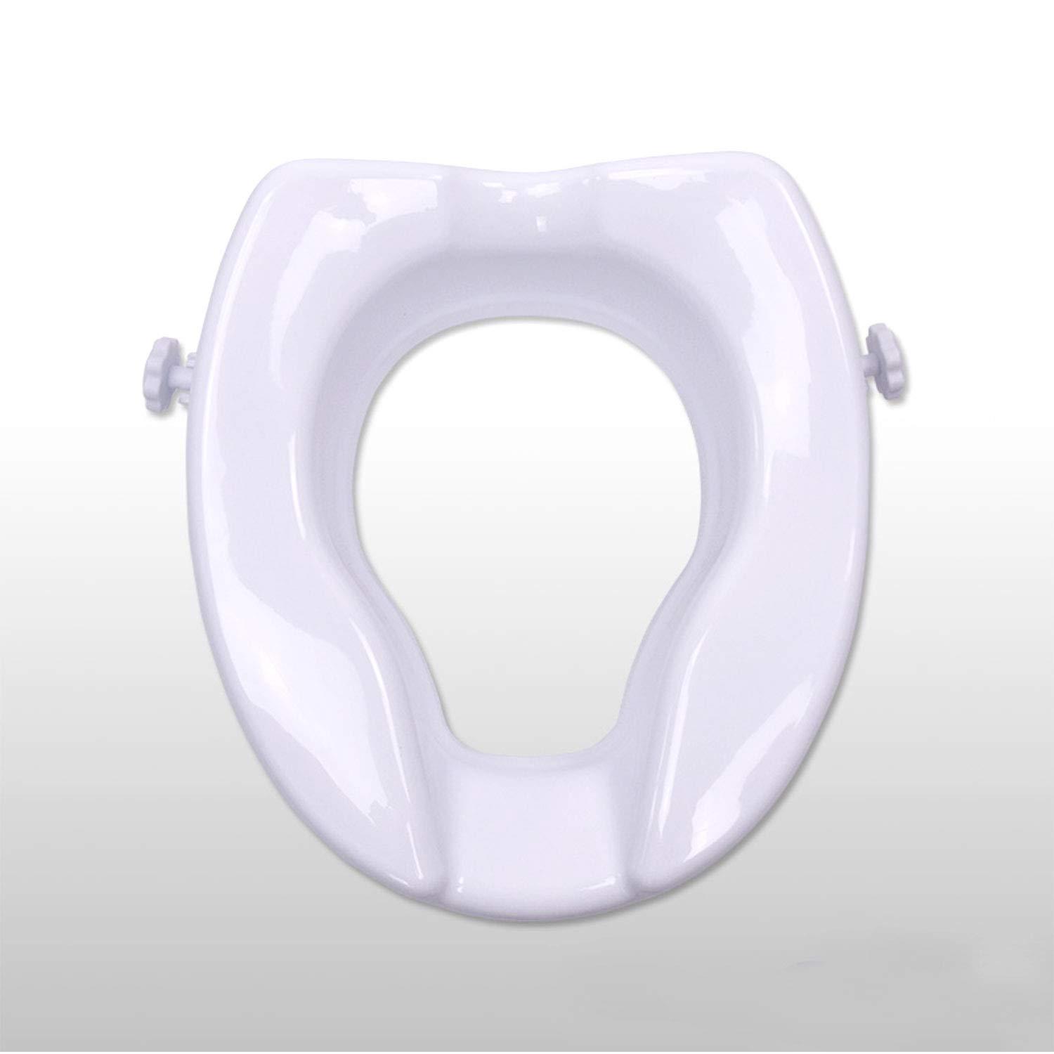 entros Entros 2-inches Without Lid Toilet Commode Seat Raiser Elevator Extension 7060C | Fits In Egg Shaped Commodes Only | Handicap, Knee Patients, Old Senior Citizen | Easy To Install