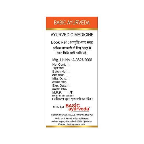 BASIC AYURVEDA BASIC AYURVEDA Chaturbhuj Ras with Gold 6 Tablets | Ayurvedic Supplements for Good Health | A Powerful Blend of Natural Ingredients Extra Strength Formula