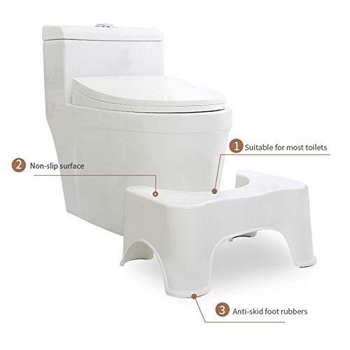 FYCAN FYCAN Toilet Stool | Medical Aid for the Toilet | Better Posture When Sitting on the Toilet | Aid to Subida for Children | against Constipation and Hemorrhoids Kids and Adult (White), Potty Step Stool