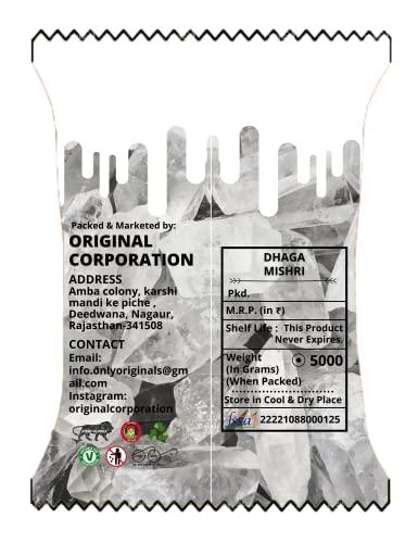 Originals Originals™ Dhaga Mishri | Crystal Rock Suger | Thread Sugar | 5 Kg