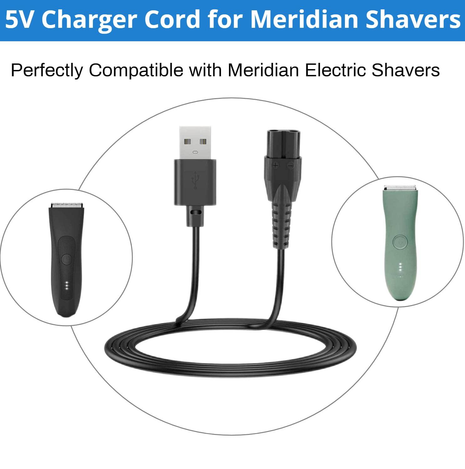 YANZHI YANZHI Charger for Meridian Trimmer/Shaver 5V USB Charger Cord Charging Cable