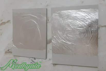 Medhyata Silver Leaves ( Leafs ) for Sweets | Chandi Vark German 100% Silver varkh (100 leaves)