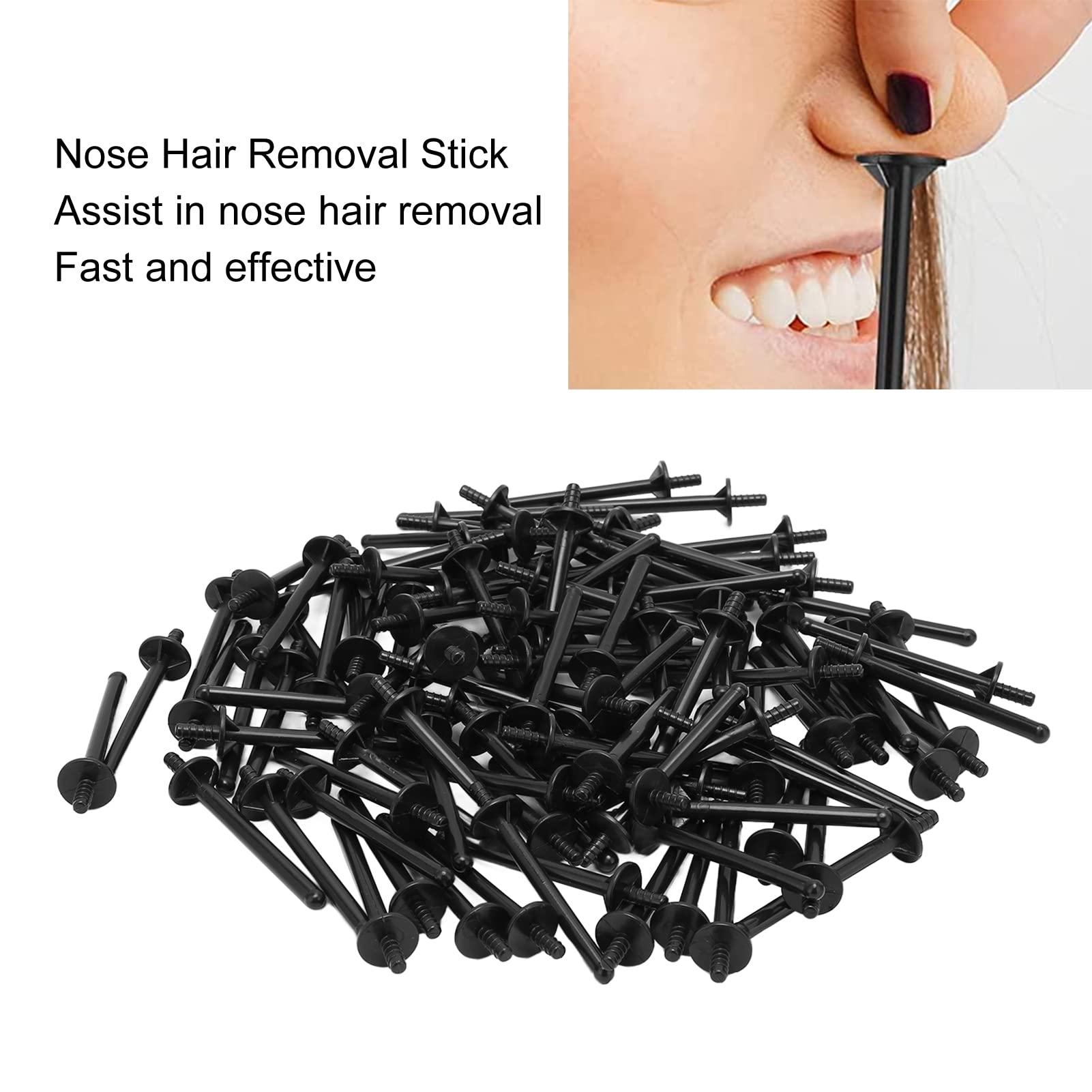 FEBT Nose Hair Removal Stick, Firm Sturdy Safe Hygienic 100pcs PP Nose Wax Stick Nostril Cleaning for Home for Beauty Salon