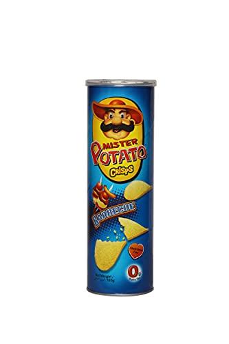 Mister Potato Mister Potato Crisps Potato Chips, Cheese, Original, Sour Cream & Onion, Barbecue - Combo of 4 (160g Each)
