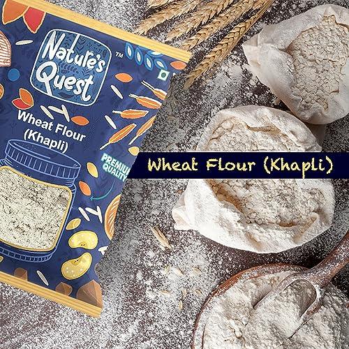 Nature\'s Quest Nature\'s Quest Khapli Wheat Flour | Khapli Gehu atta| Kapli Wheat Flour| Gehu atta | kothumai mavu - 4.5 Kg