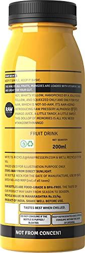 Raw Pressery Raw Pressery Mango Juice, 200ml (Pack of 6)