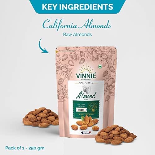 Vinnie Vinnie Nuts Premium Healthy Dry Fruits Nuts Combo Pack 1 kg - Pista Inshell, Green Raisins, Plain Almond and Roasted Almond Kernel - Pack of 4 (250Gm x 4)