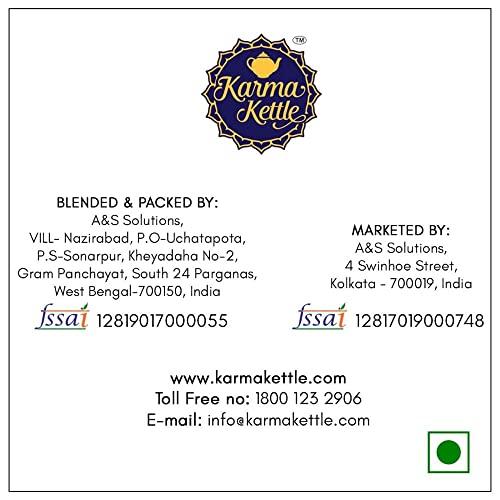 Karma Kettle Karma Kettle Lemon Tea Unbleached and Staple-Free Teabags with Natural Flavourings (100 Double Chambered Teabags), 200 g