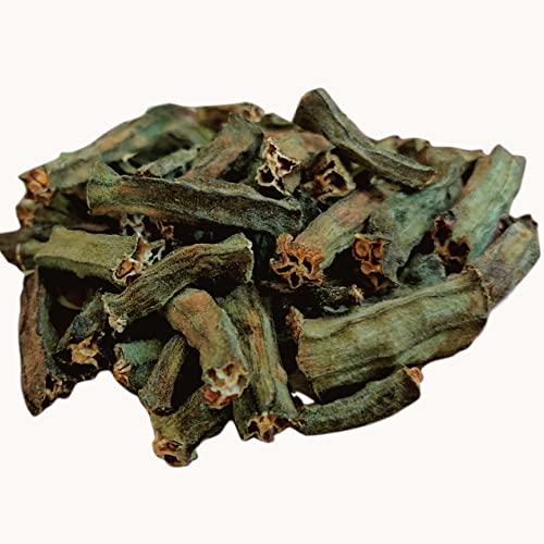 SSG SSG Dried Bhindi, Ready To Fry Indian Vegetable Snacks (Naturally Dry Lady Finger - Okra) (200 gm)
