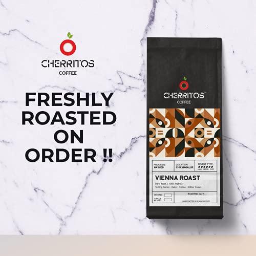 CHERRITOS CHERRITOS Coffee, Vienna Roast (Dark Roast), Arabica Coffee, Freshly Roasted, 250 Grams (Whole Beans)