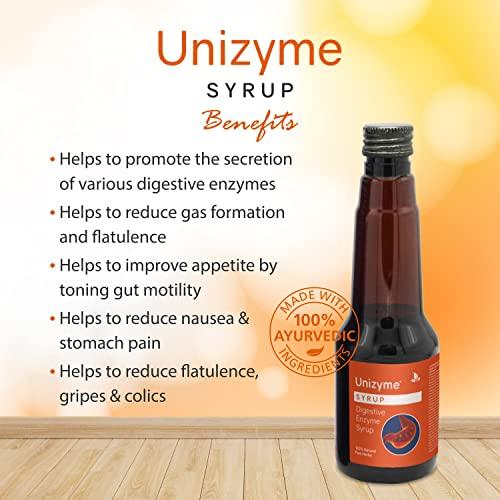 Uteright Unizyme Syrup (200 ml - Pack Of 3) | Supports digestive system |Vegeterian Syrup| For Digestive Wellness (200 ml - Pack of 3)