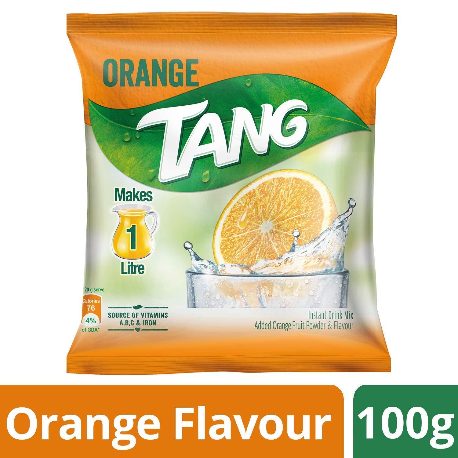 Tang Tang Orange Instant Drink Mix, 100g Pack