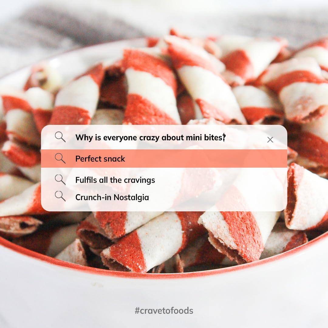 Craveto Craveto Vanilla Wafer Bites | Vanilla Cream Filled Pockets| 75g