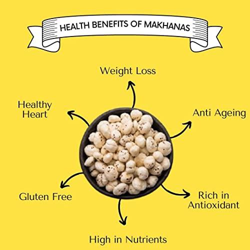 Gourmax Gourmax Almond Makhana Trail Mix Jar - Dark Chocolate, Masala & Jaggery | Roasted Almond Makhana Trail Mix | 125gm *3 | Pack of 3