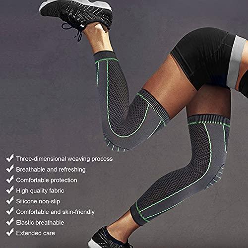 cigemay Knee Protect Sleeve, Knee Sleeves Prevent Varicose Veins Provide Pressure for Legs(L)