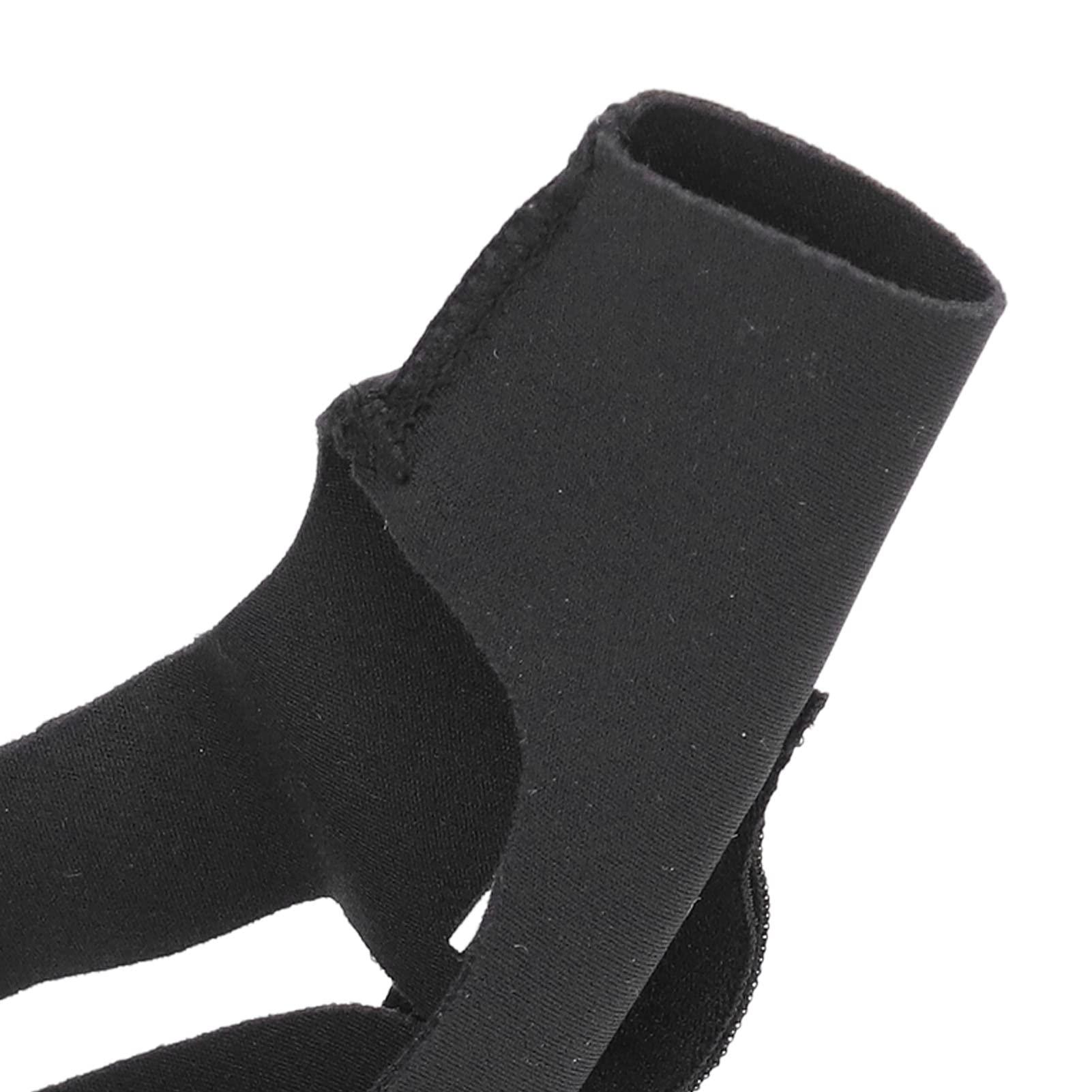 LJCM Thumb Compression Sleeve, Adjustable Fixed Force Elastic Thumb Support Brace Liner Supportive Thin with Hook and Fastener for Sprains (Right Hand S)