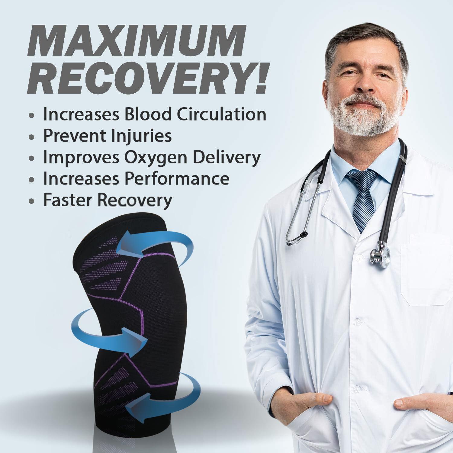 OSRIK OSRIK Knee Support for Men & Women Gym Knee Cap for Women Knee Pad Knee Sleeves Knee band for Knee Pain Relief (Medium)