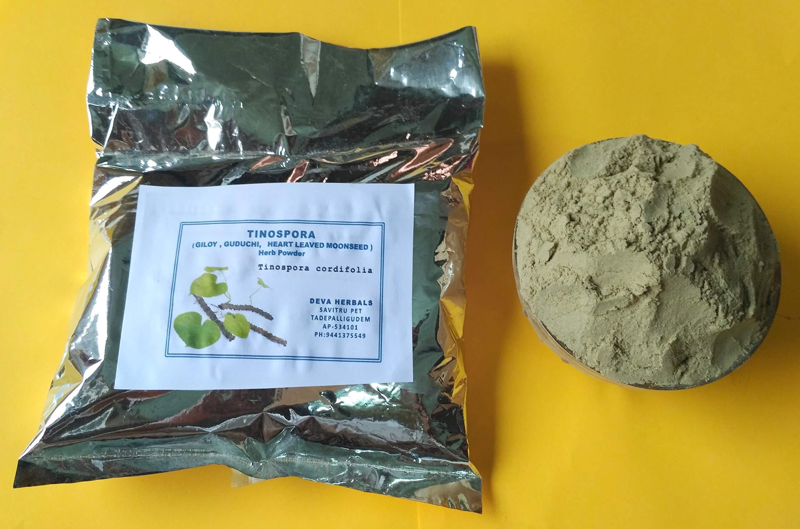 Generic Giloy-Guduchi-Tinospora cordifolia-Heart leaved moonseed Dried Herb Powder (400 grams)