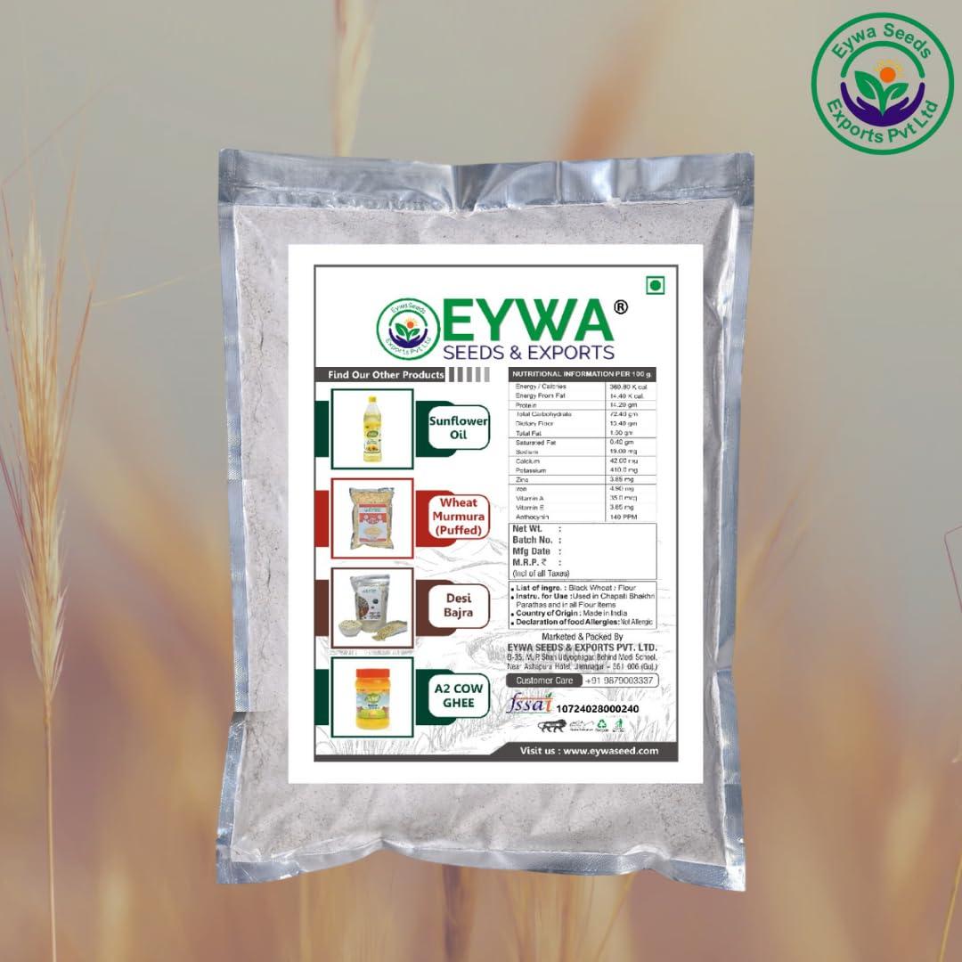 Eywa Seeds & Exports Pvt Ltd Eywa Seeds & Exports Pvt Ltd Organic Black Wheat Flour For Eating & Cooking | Best For Disease (High Blood Sugar Otas) Patient | Non-Gmo | Antioxidants | Very Good For Health (2 Kg)