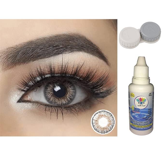 DIAMOND EYE Diamond Eye Coloured Contact Lenses (1 pair lens per box) - Grey
