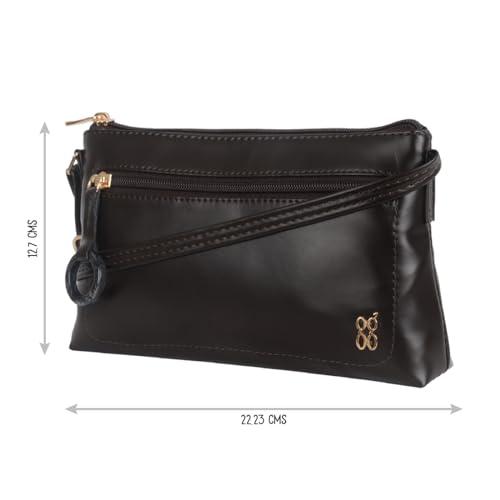 Baggit Baggit Women Brown Satchel Sling Bag Xl Size | Ladies Stylish Casual Cross Body Purse Handbag