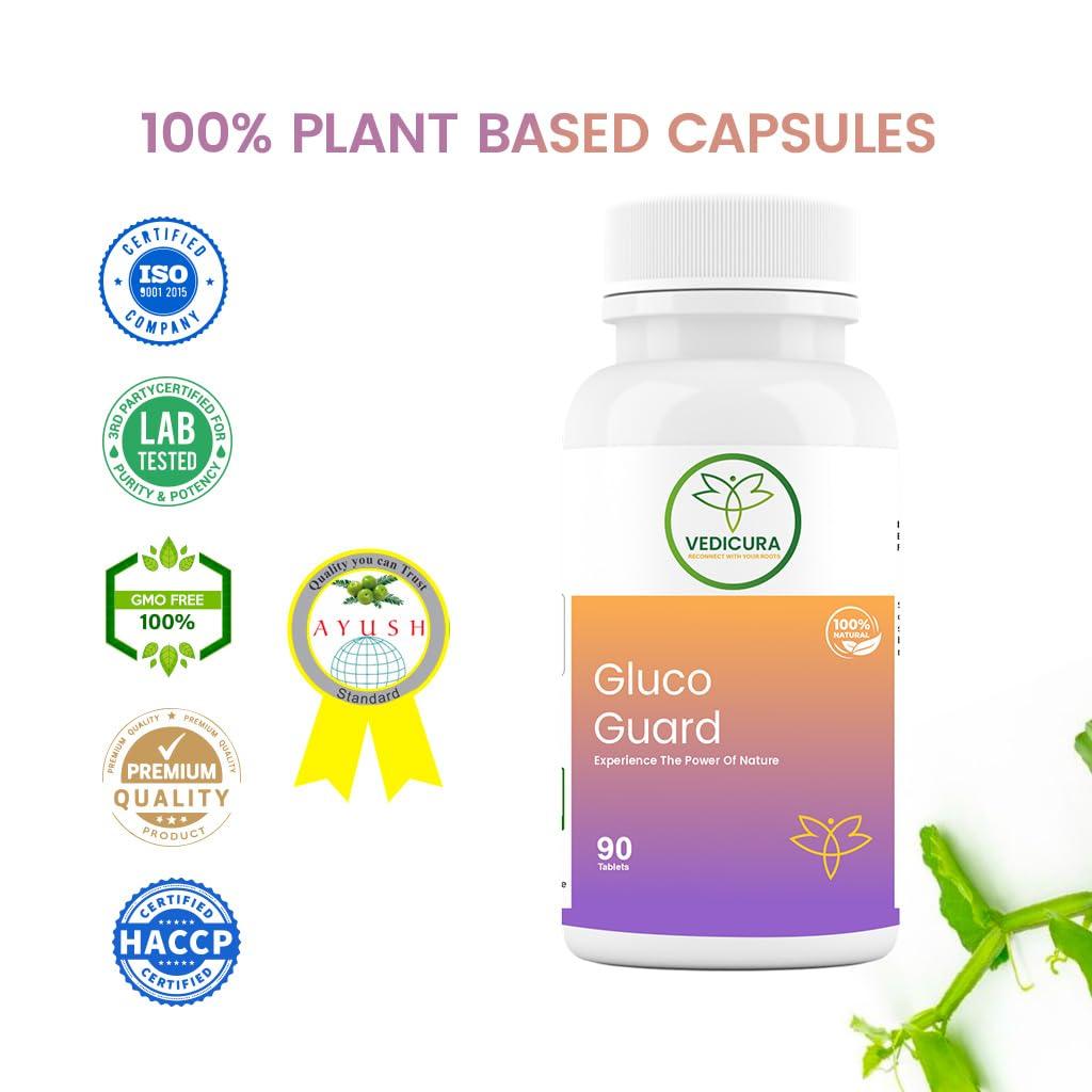 VEDICURA Vedicura GlucoGuard Ayurvedic Herbal Supplement for Healthy Blood Sugar Support